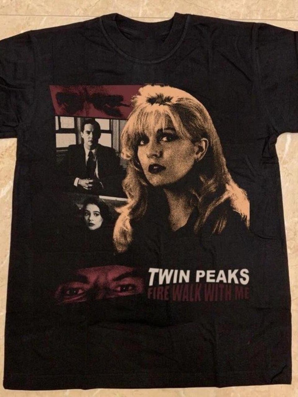 Gildan Black Twin Peaks Fire Walk With Me Graphic Tee